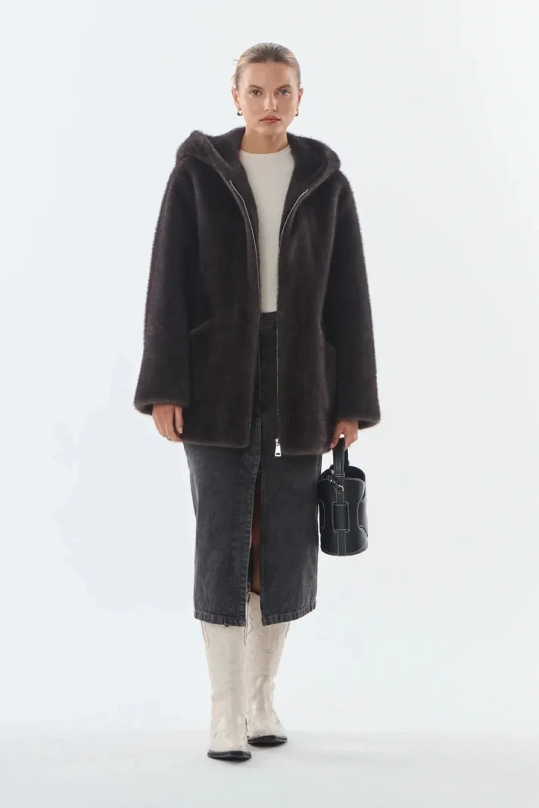 Giubbini Donna Giovanni Paris - Giubbino Con Cappuccio - Grigio