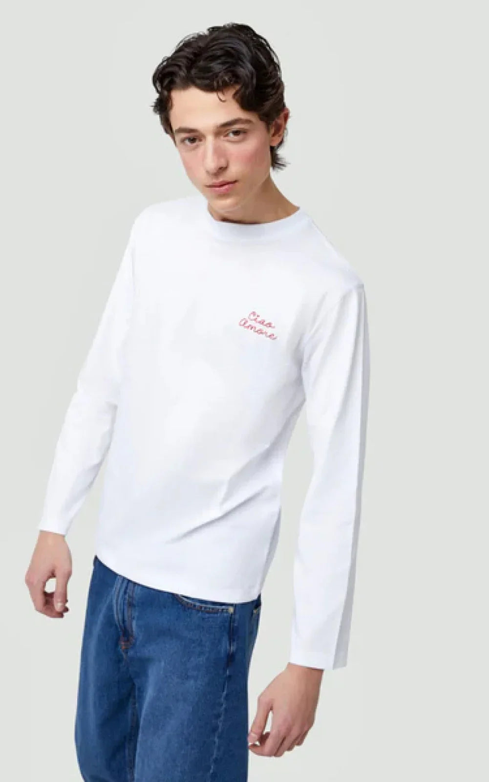 T-shirt Donna Ciao Amore - Long Sleeves - Bianco