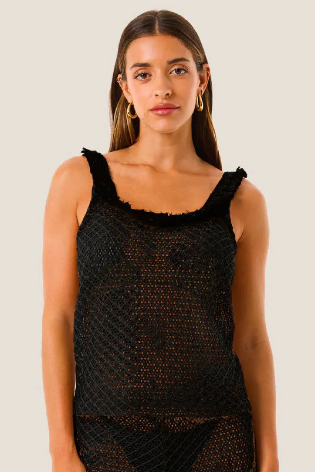 Canotte e top Donna 4Giveness - Canotta Natural Mesh - Nero