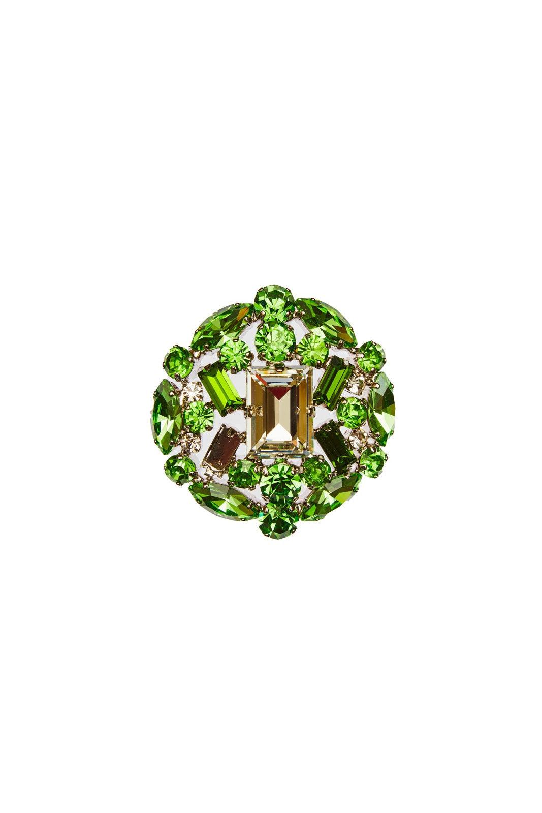 Spille e fermagli gioiello Donna Lisa C. - Spilla Sage Tonda - Verde