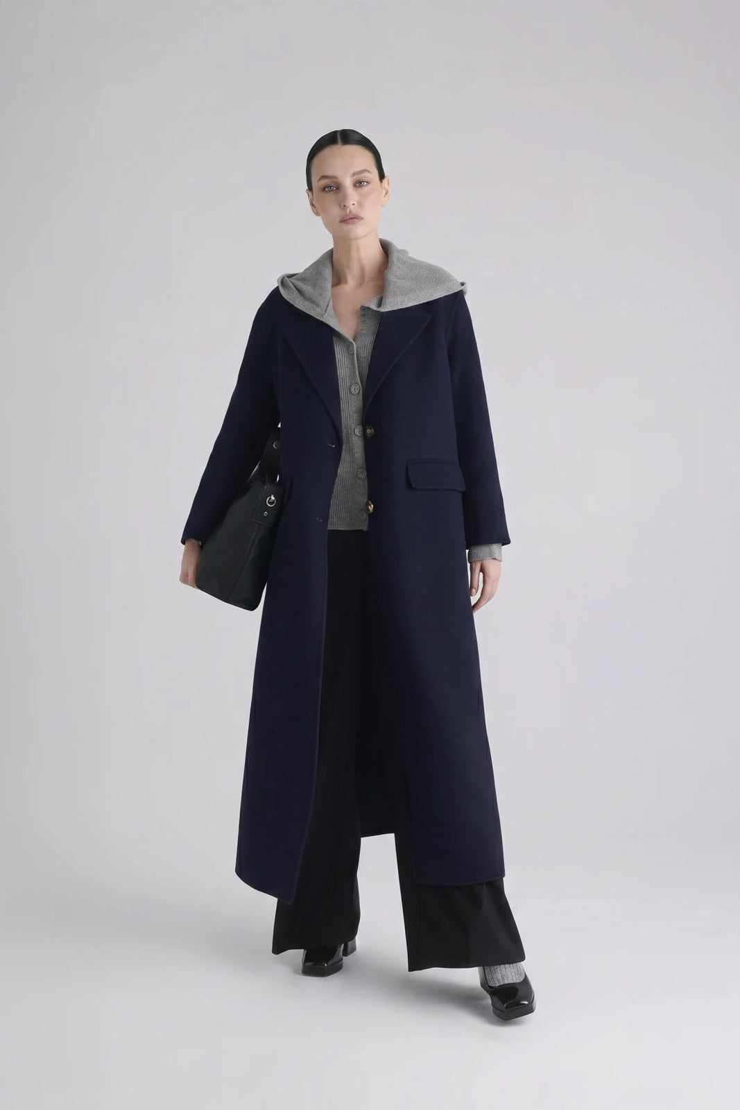 Cappotto Manila Grace Lungo Donna – Blu
