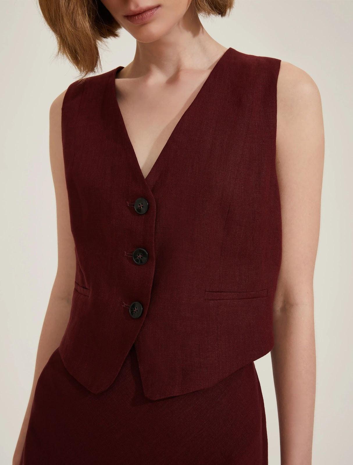 Gilet Donna Emme Marella - Anemone - Bordeaux