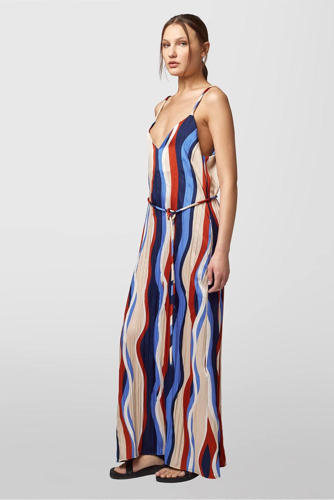 Vestiti casual Donna Alpha Studio - Abito V Spallini Lumgo - Multicolore