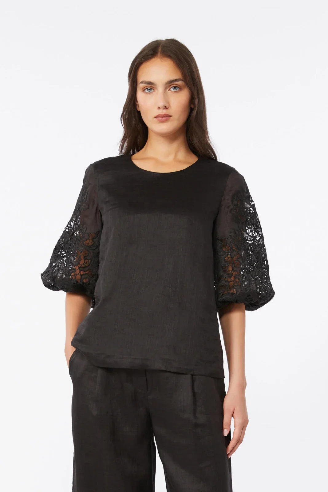 Canotte e top Donna Max Mara Studio - Mstordine - Nero