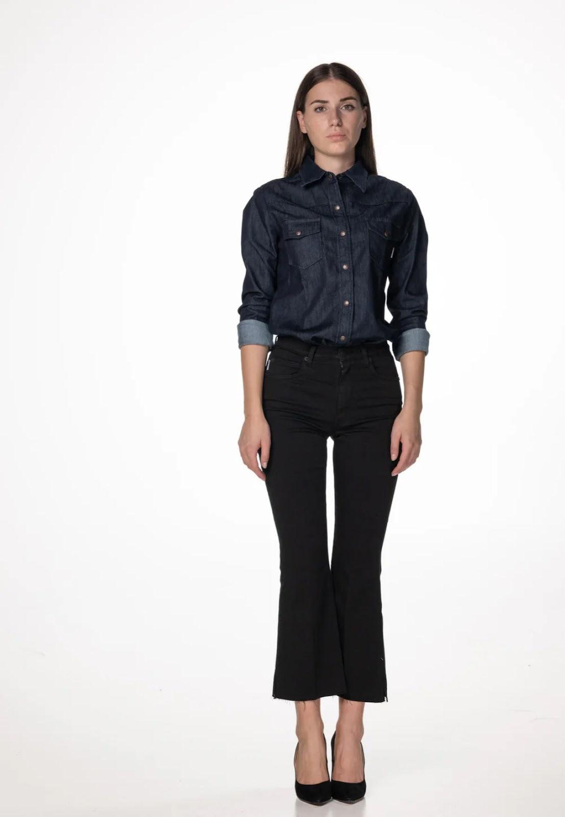 Jeans Donna (+) People - Ingrid - Nero