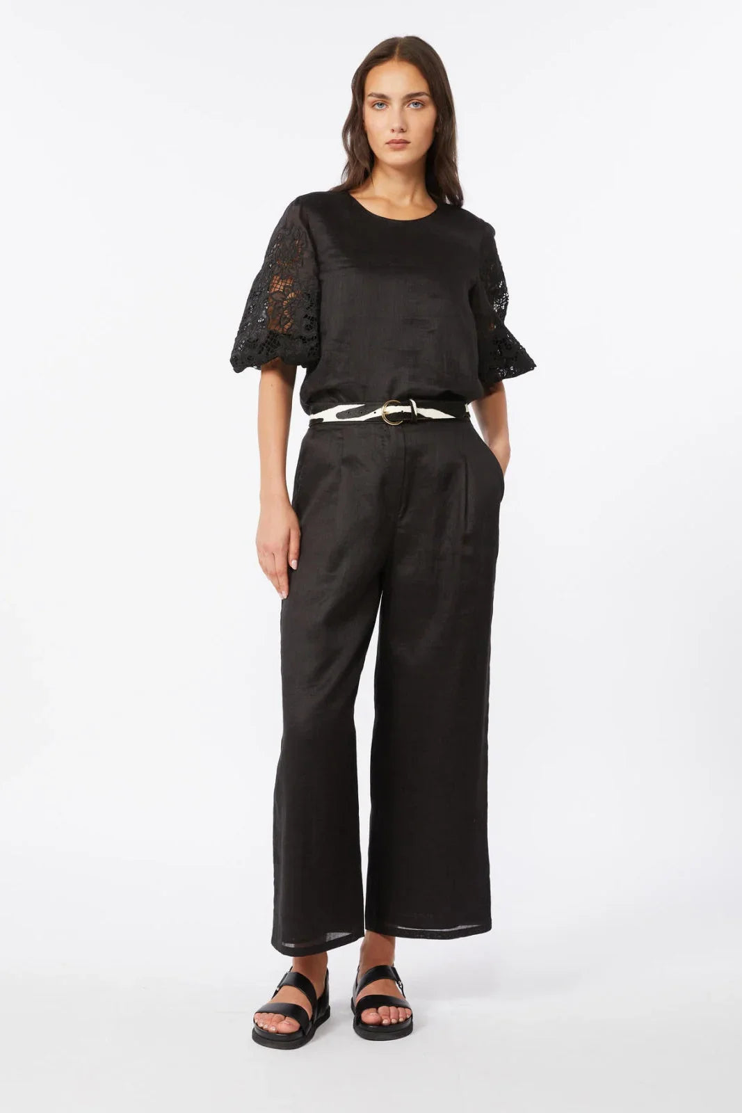 Pantaloni Donna Max Mara Studio - Msttartufo - Nero