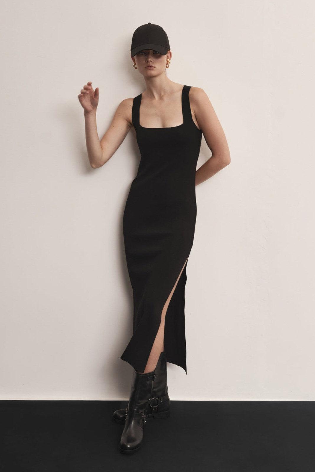 Vestiti casual Donna Akep - Abito Lungo In Maglia - Nero