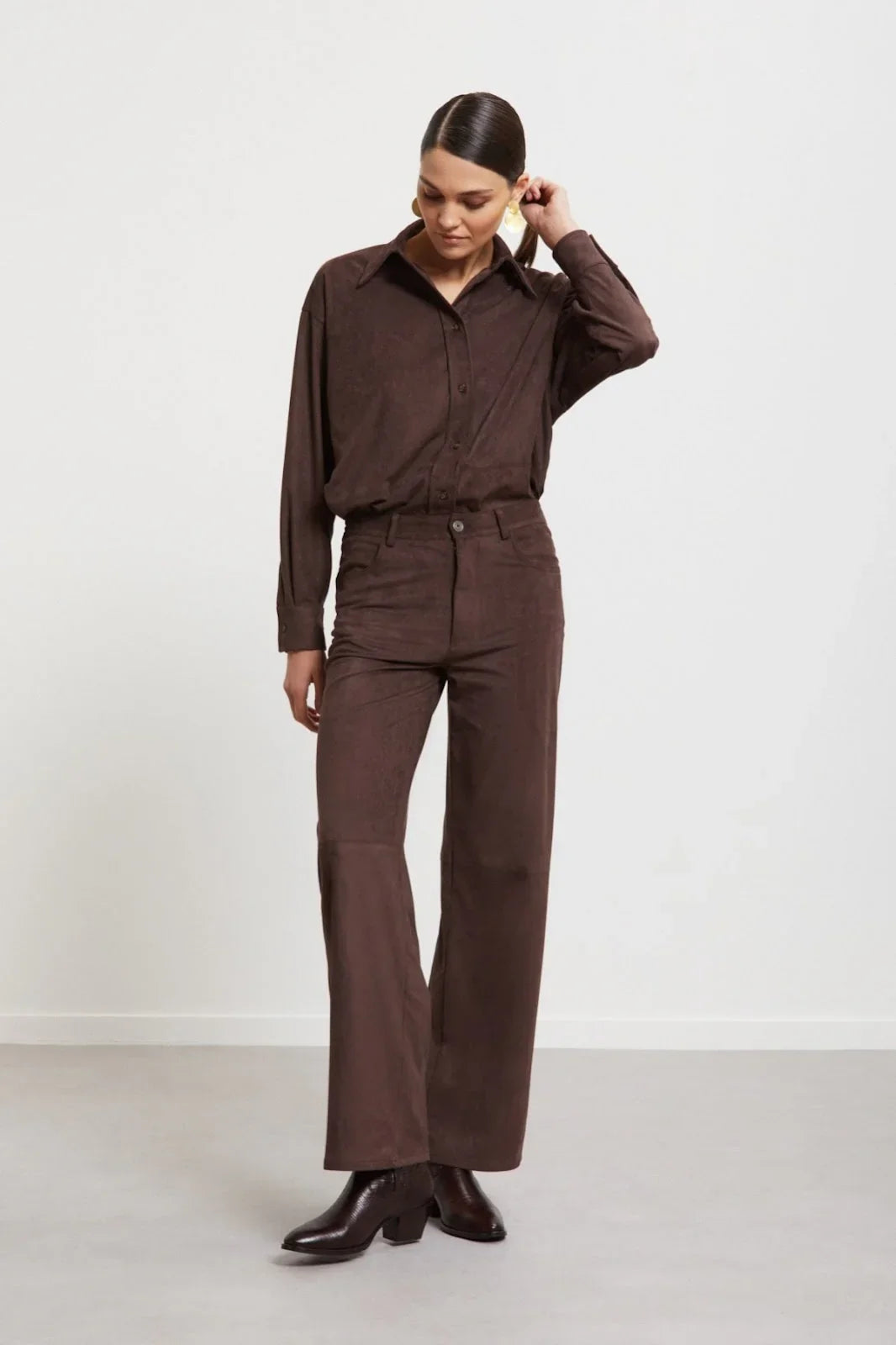 ottod'Ame Women's Pants - Trousers - Brown