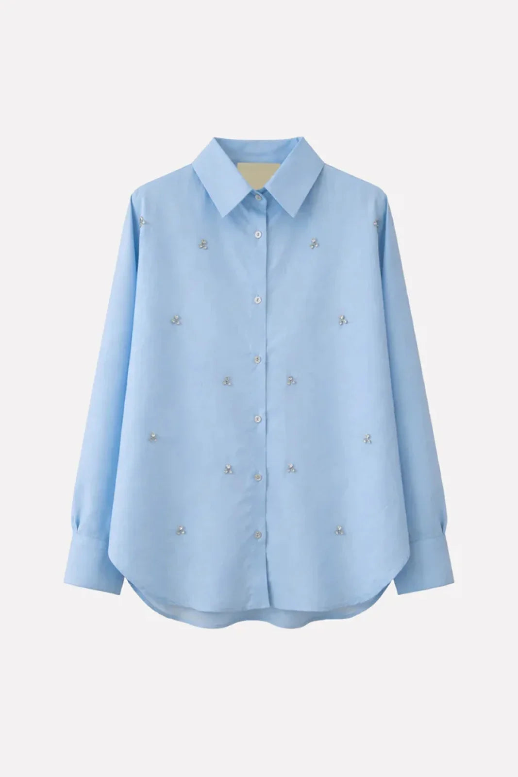 Women's A Paper Kid Shirts - Cotton Shirt - Light Blue