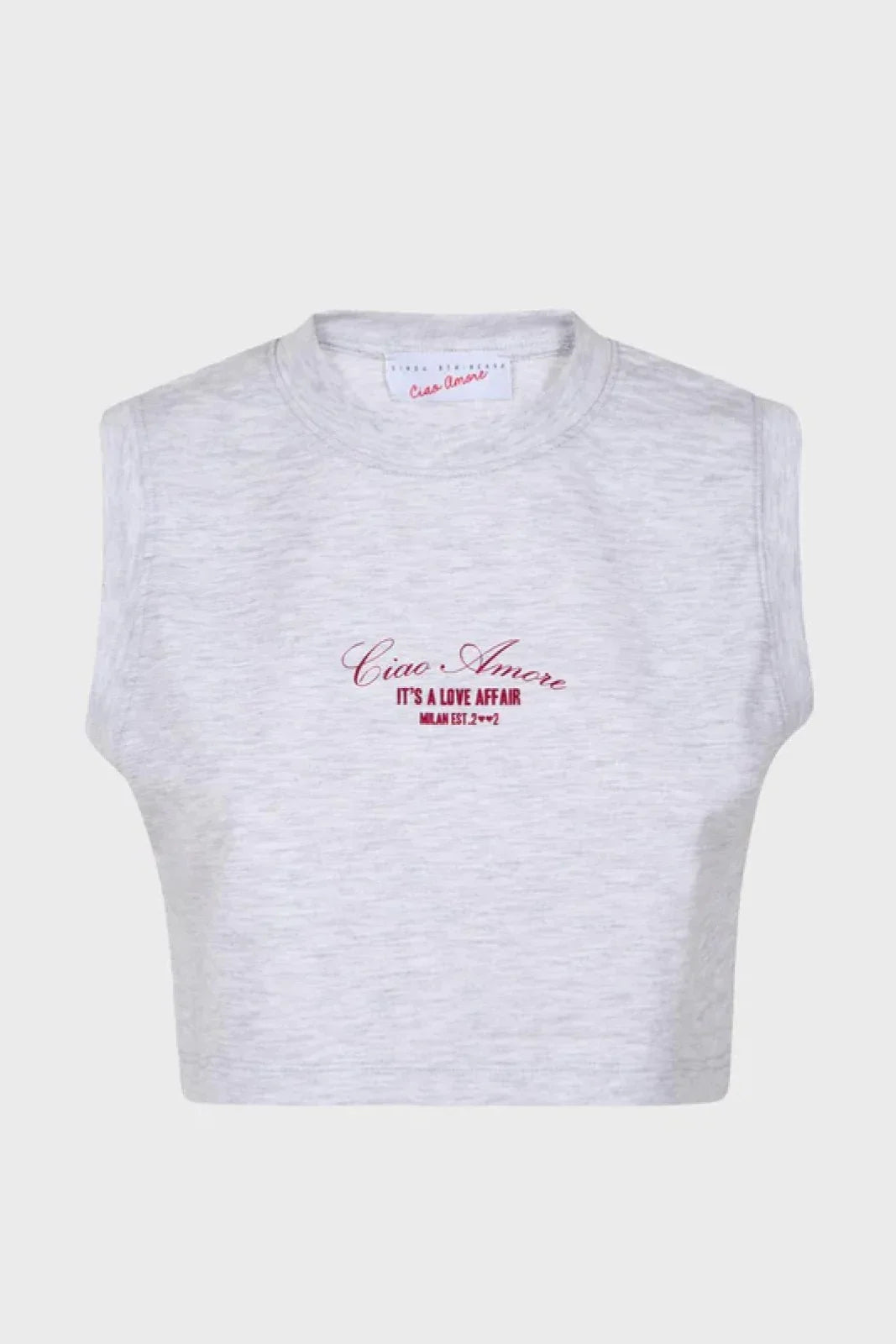 Canotte Donna Ciao Amore - Top It's A Love Affair - Grigio
