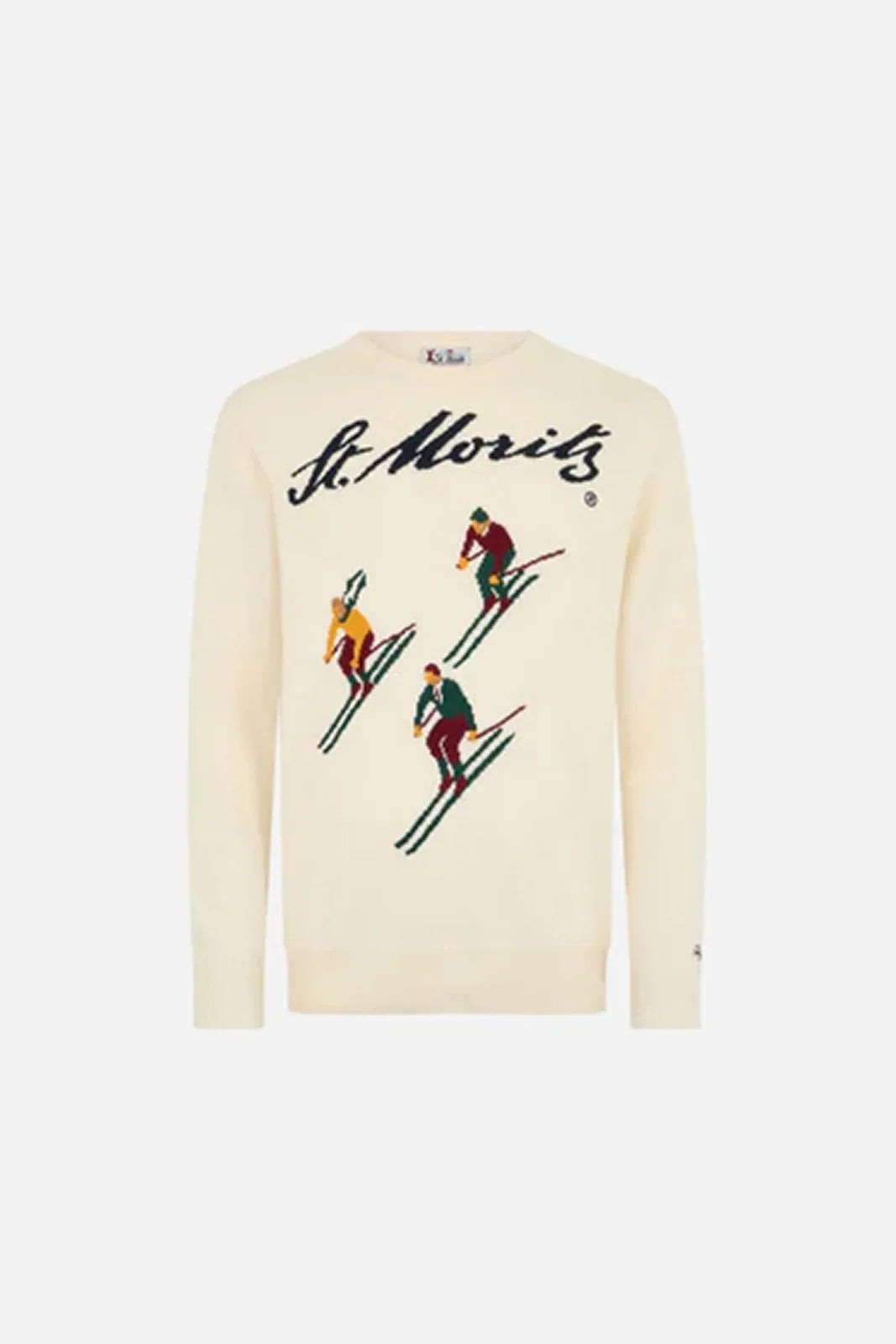 Maglie Uomo Mc2 Saint Barth - Heron C Cortina Ski Race 10H Emb - Bianco