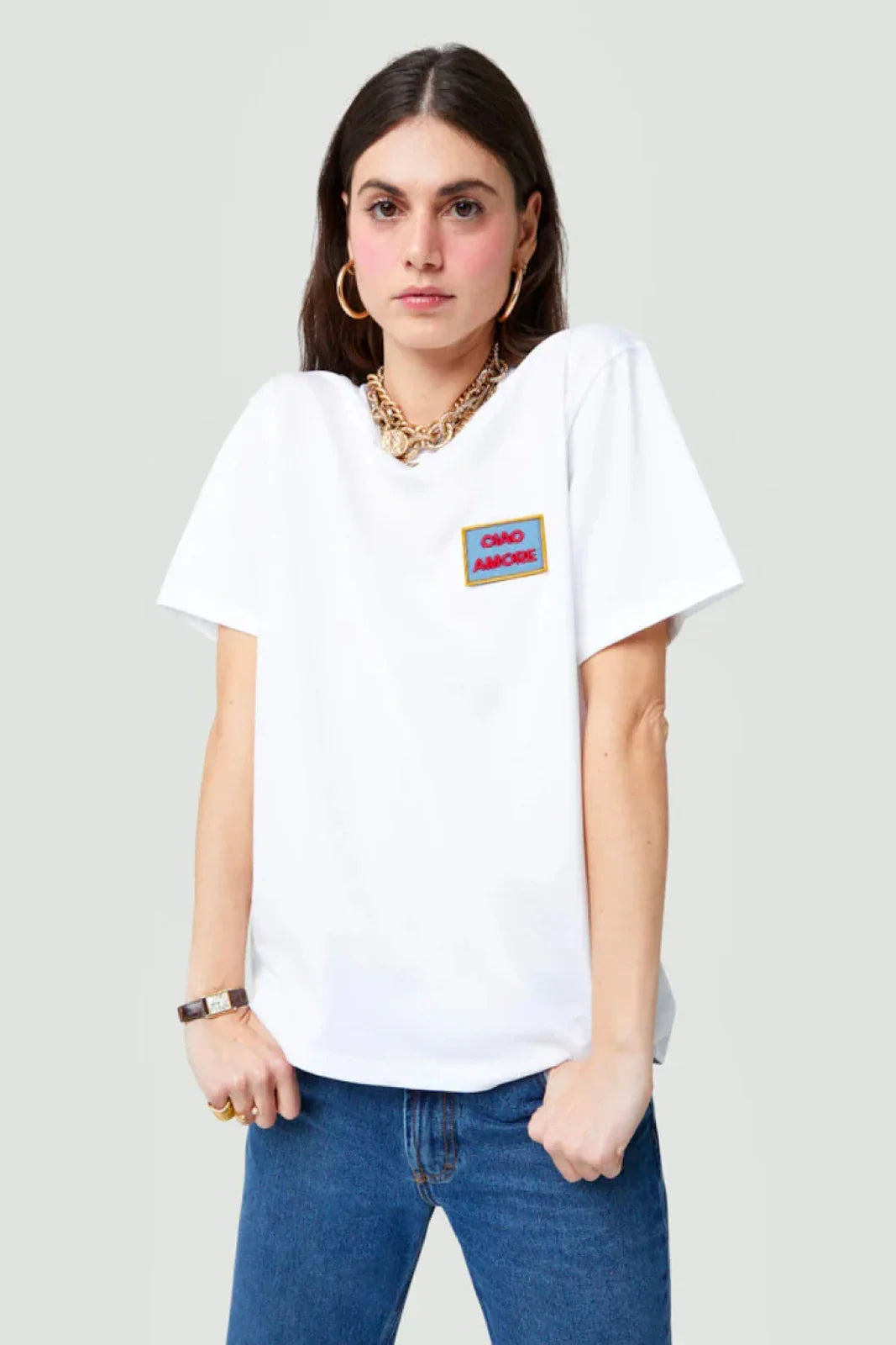 T-shirt Donna Ciao Amore - T-Shirt - Bianco