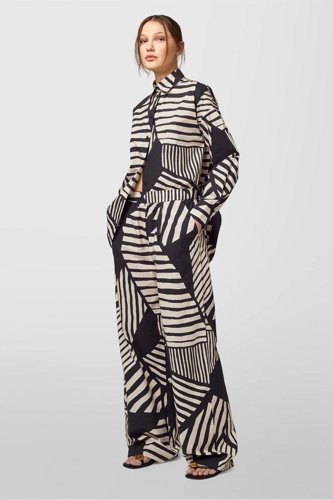 Pantaloni Donna Alpha Studio - Panta Wide Leg - Multicolore