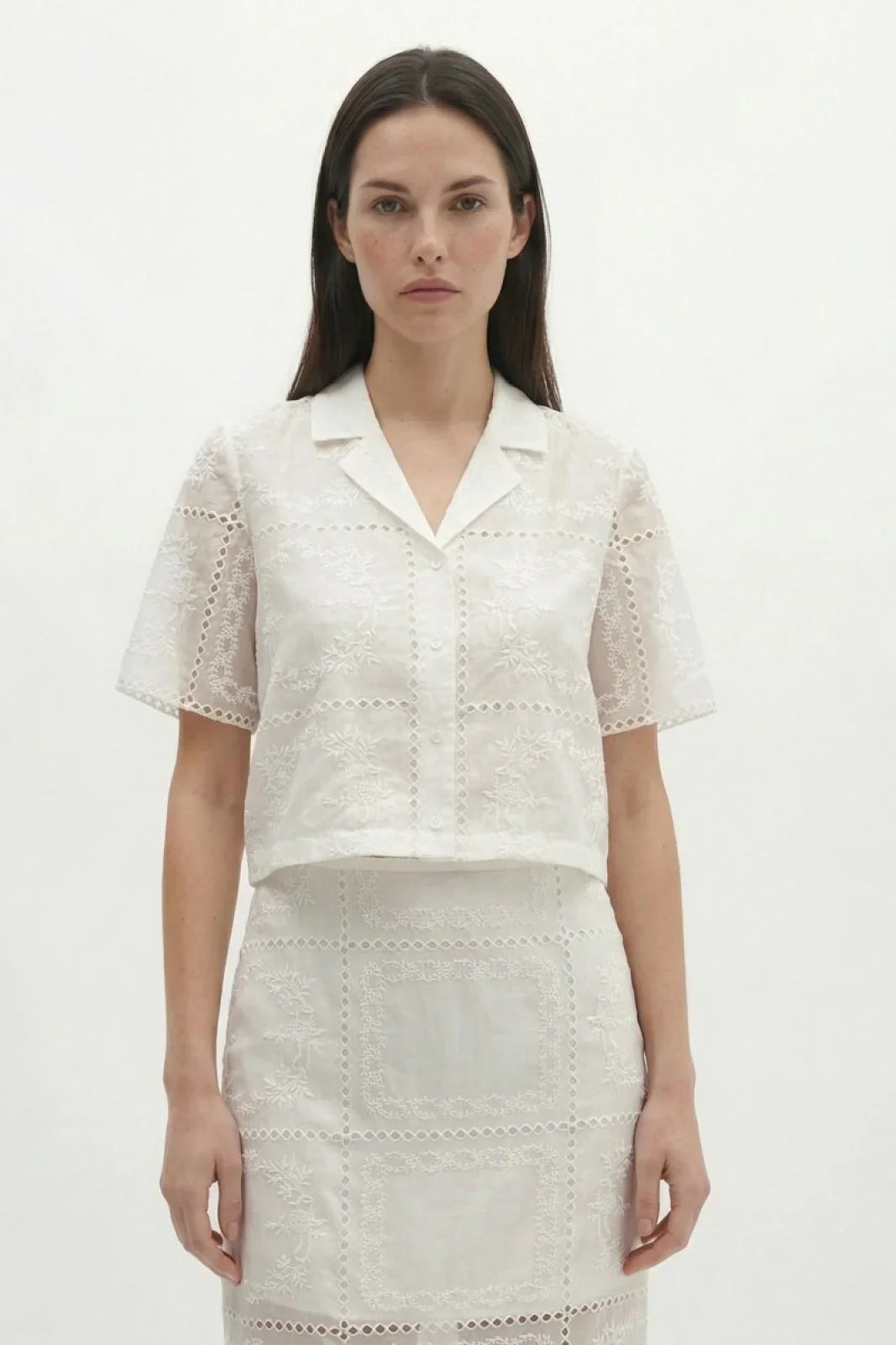 Women's Berenice Shirt - Short Sleeve Shirt - White