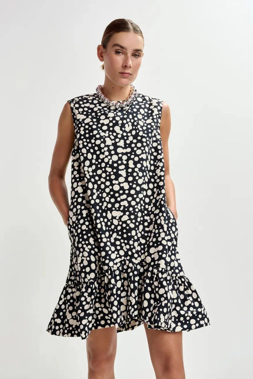 Vestiti casual Donna Essentiel Antwerp - Sleeveless Bow Dress - Multicolore