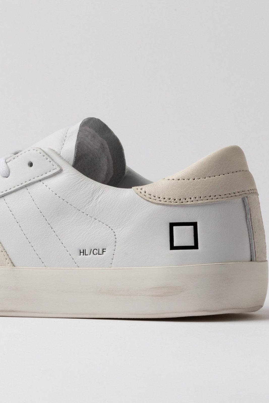Sneaker Uomo D.A.T.E. - Hill Low Calf White-Milk - Panna