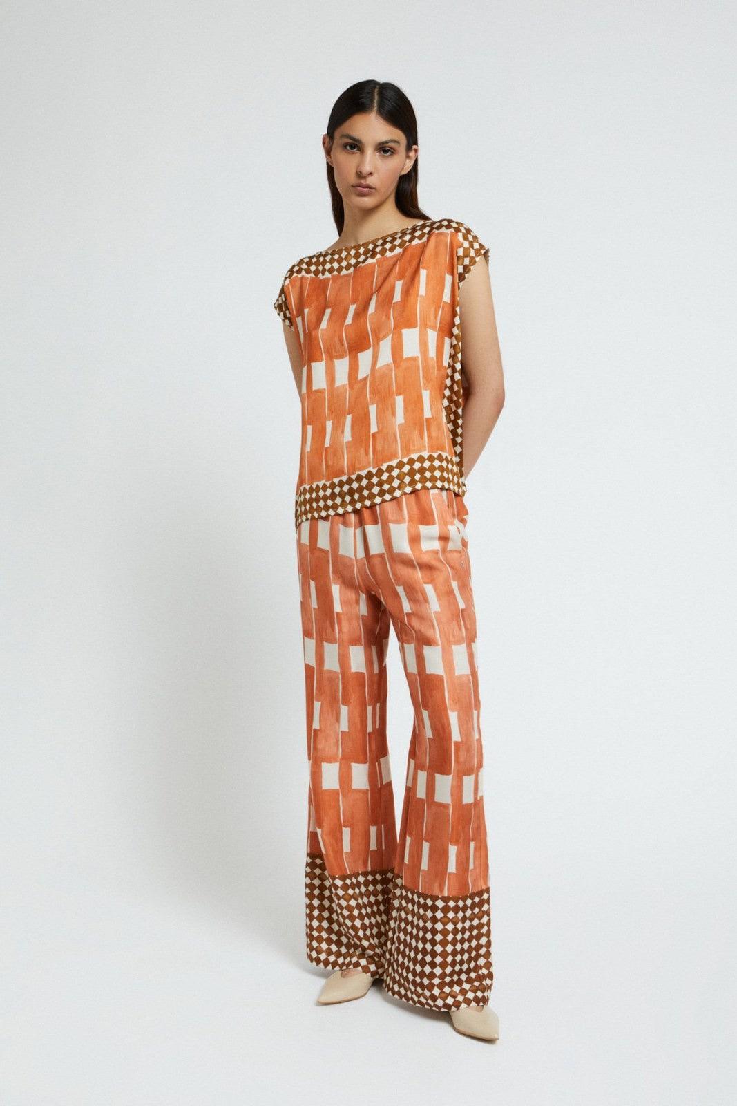 Pantaloni Donna ottod'Ame - Pantalone - Albicocca