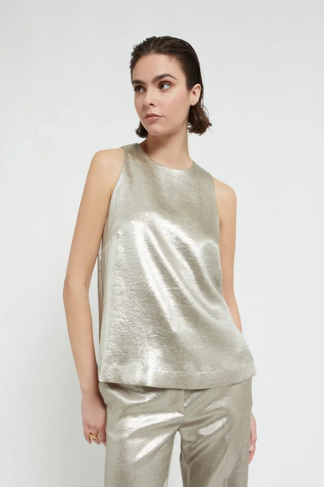 Ottod'Ame Women's Tank Tops and Tank Tops - Gold
