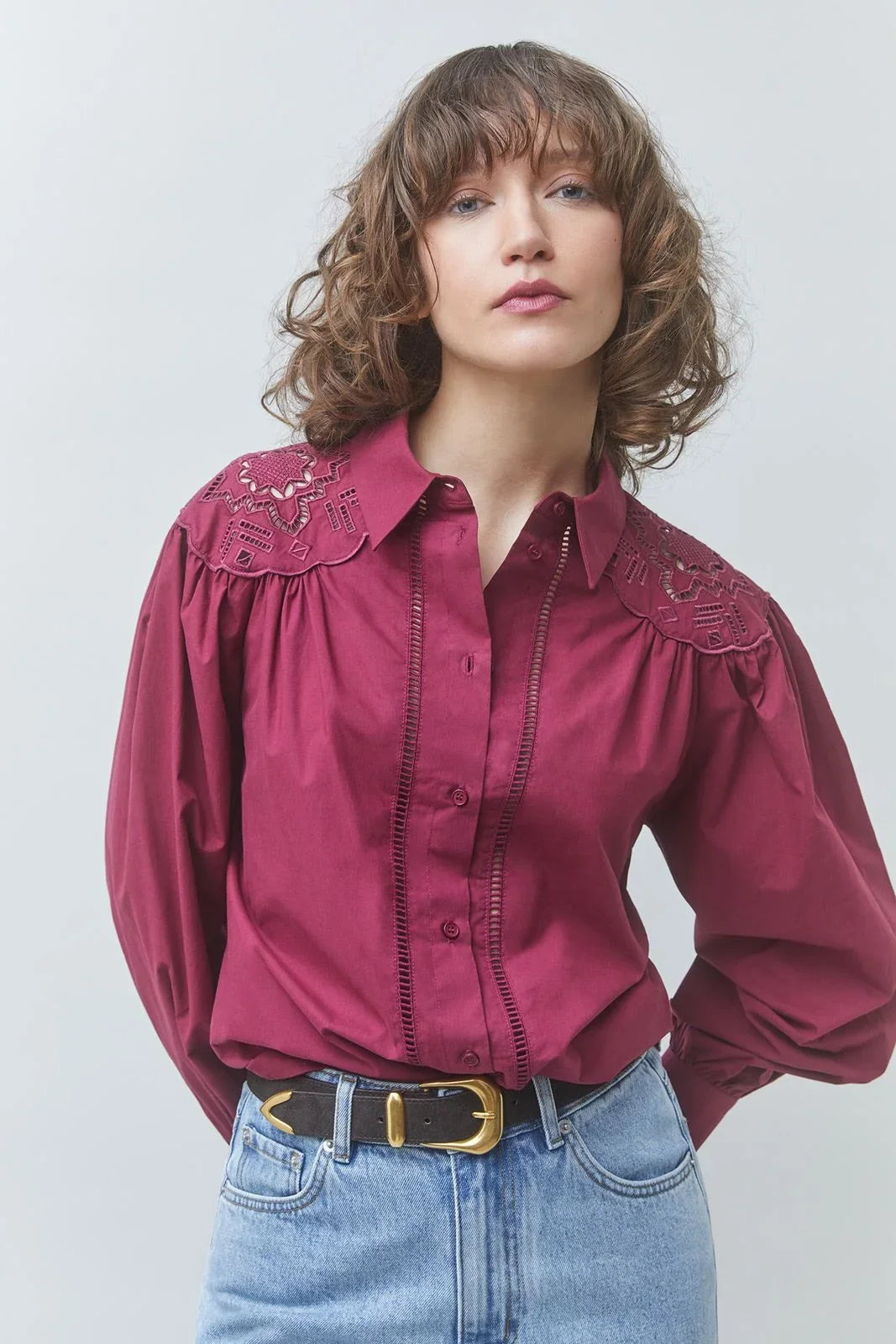 Camicia Suncoo Lucky Donna – Bordeaux