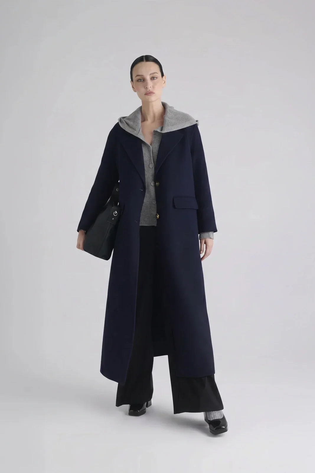 Cappotto Manila Grace Lungo Donna – Blu