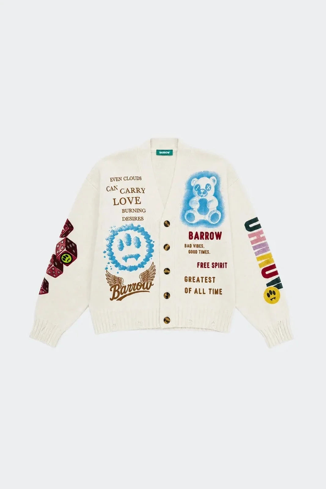 Cardigan Barrow Uomo – Bianco