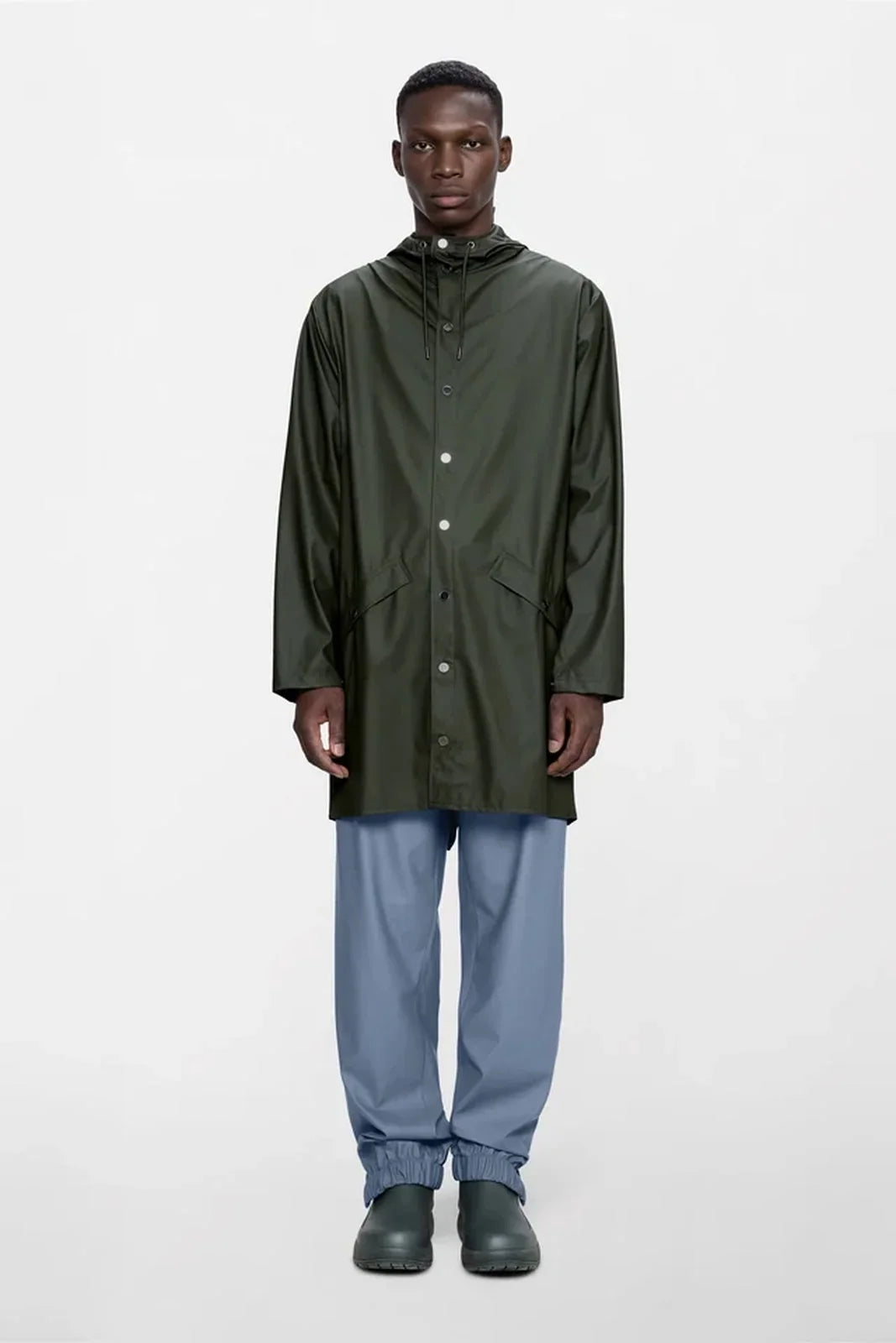 Giacca impermeabile Rains Long Jacket Uomo – Verde