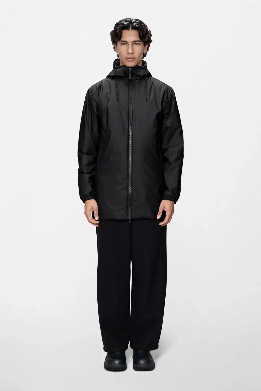 Giaccone Rains Lohja Long Insulated Uomo – Nero