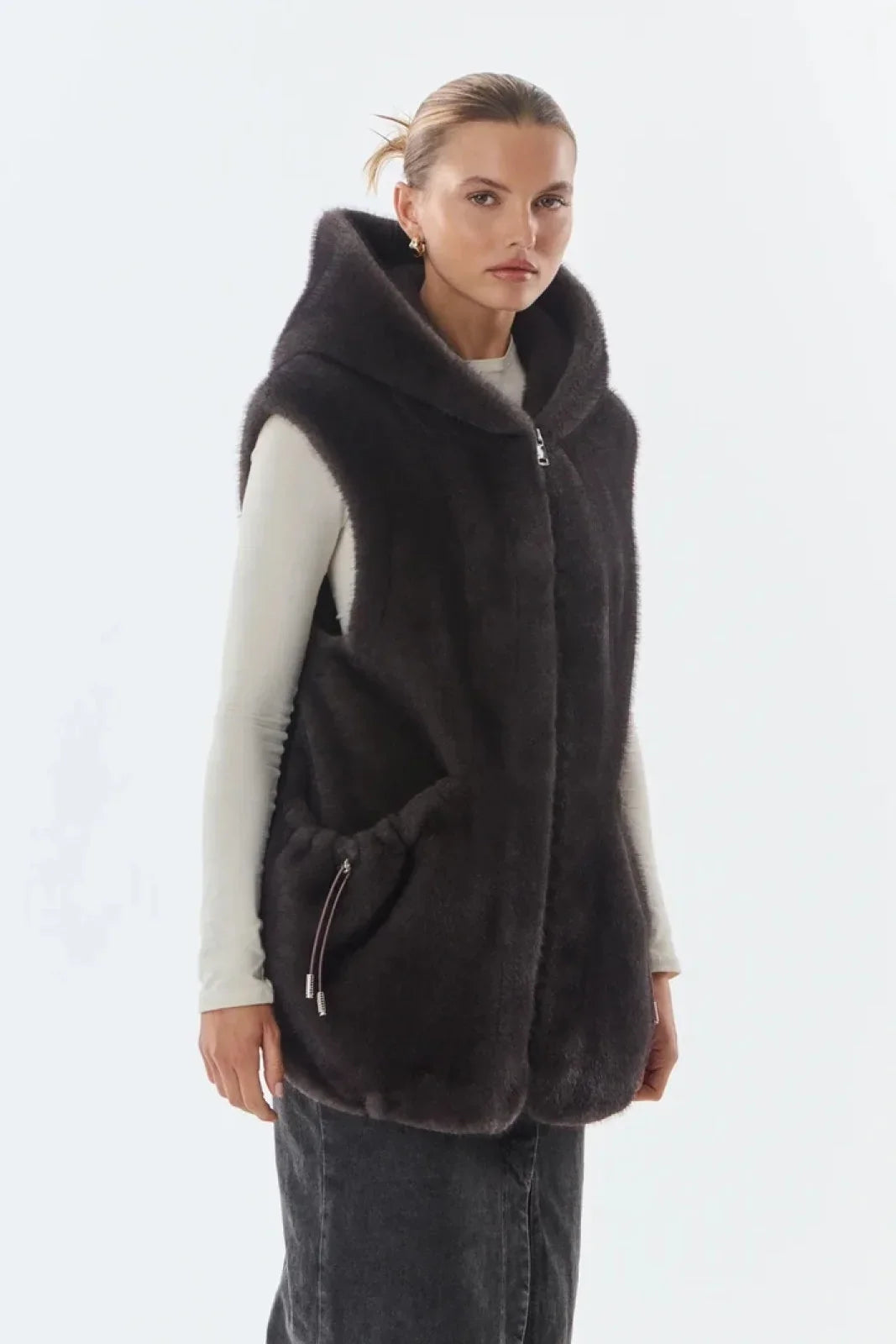 Gilet Giovanni Paris Maury Donna – Grigio