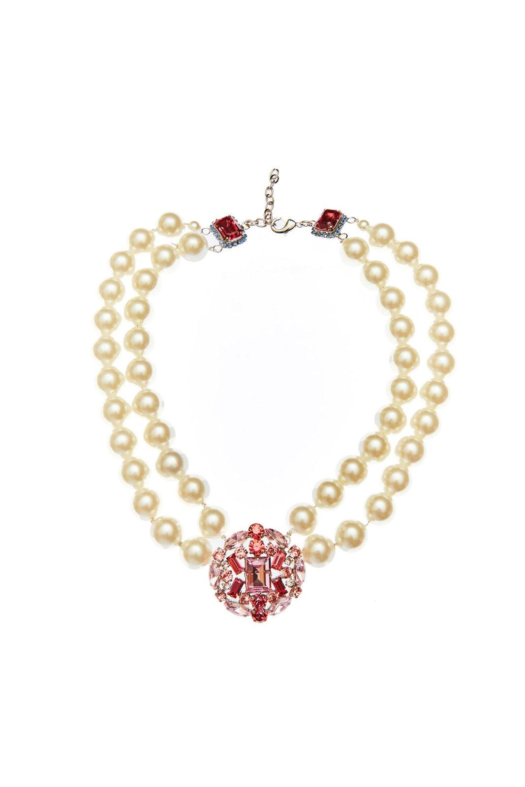 Collane Donna Lisa C. - Collana Con Perle - Rosa