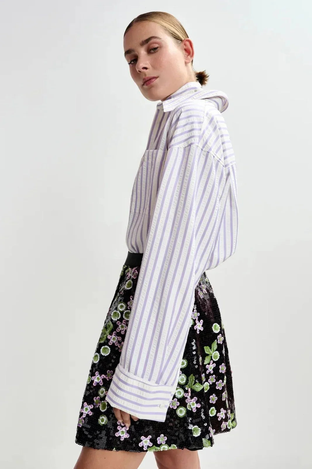 Camicie Donna Essentiel Antwerp - Shirt W-Embellished Bib - Multicolore