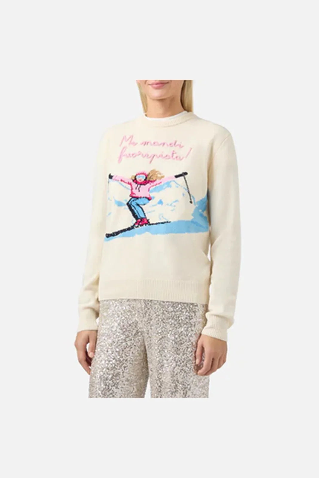 Maglie Donna Mc2 Saint Barth - New Queen C Mandi Fuoripista 10 Emb - Panna