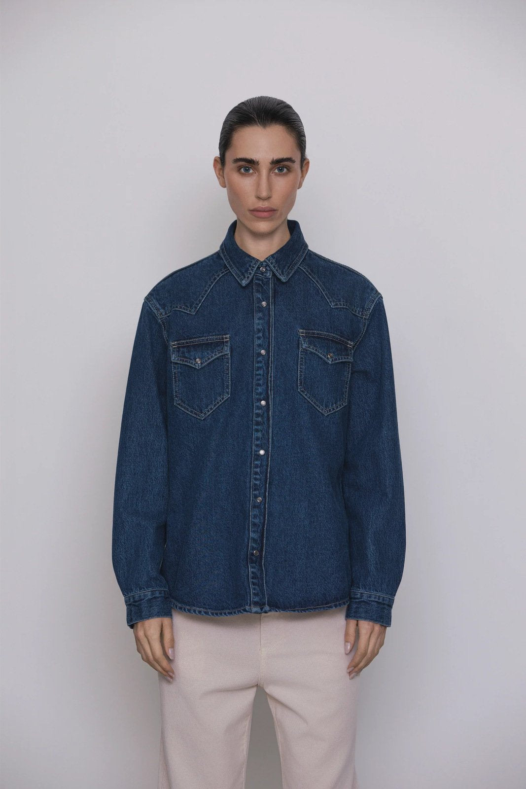 Camicia God Save Denim Artemide Donna – Denim