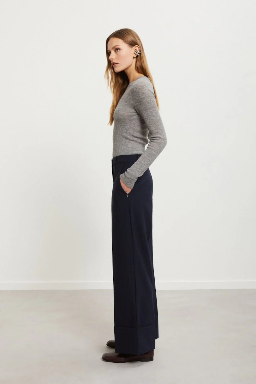 ottod'Ame Women's Pants - Trousers - Blue