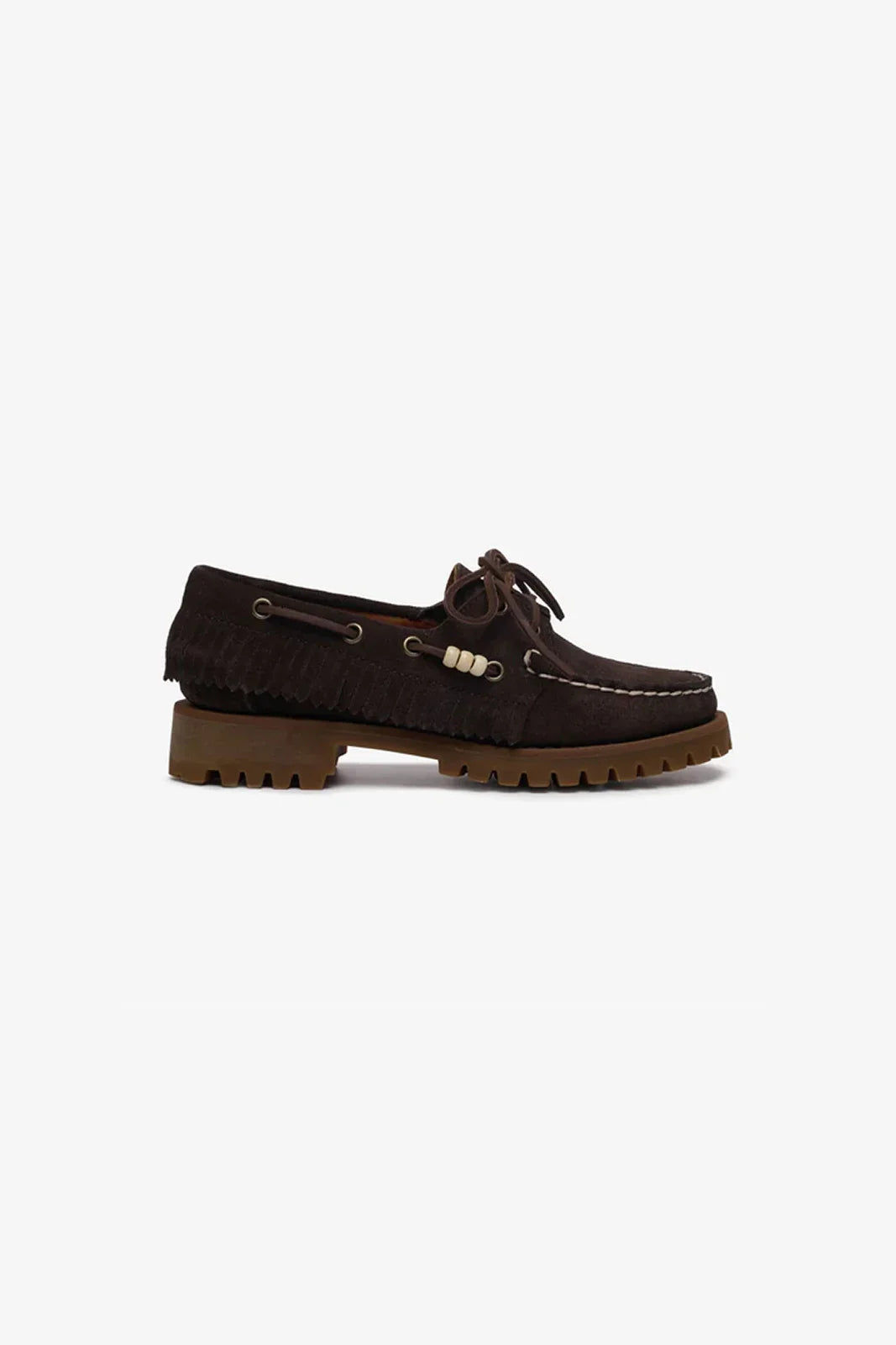 Mocassini Donna Sebago - Ranger Suede Fringe - Marrone