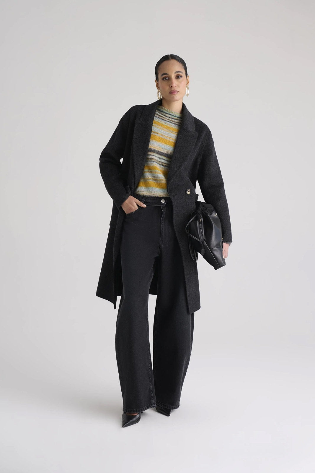 Cappotto Manila Grace D/petto Donna – Grigio