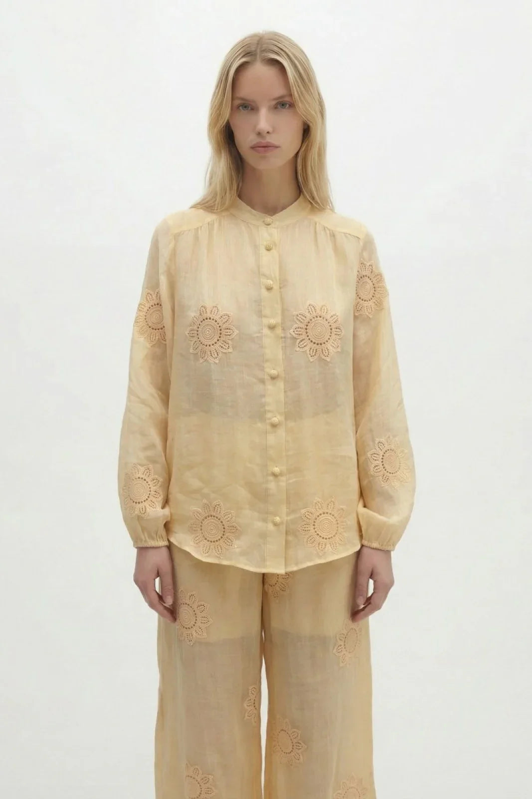 Berenice Women's Shirts - Loose Shirt - Beige