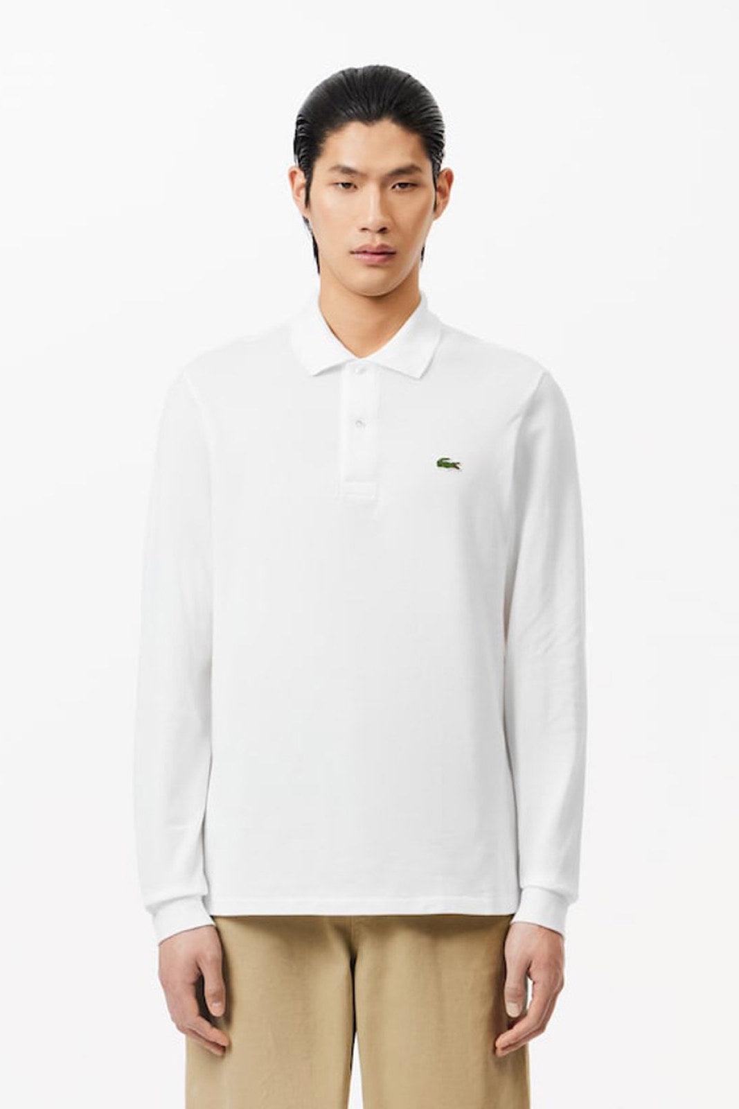 Polo Uomo Lacoste - Polo Manica Lunga - Bianco