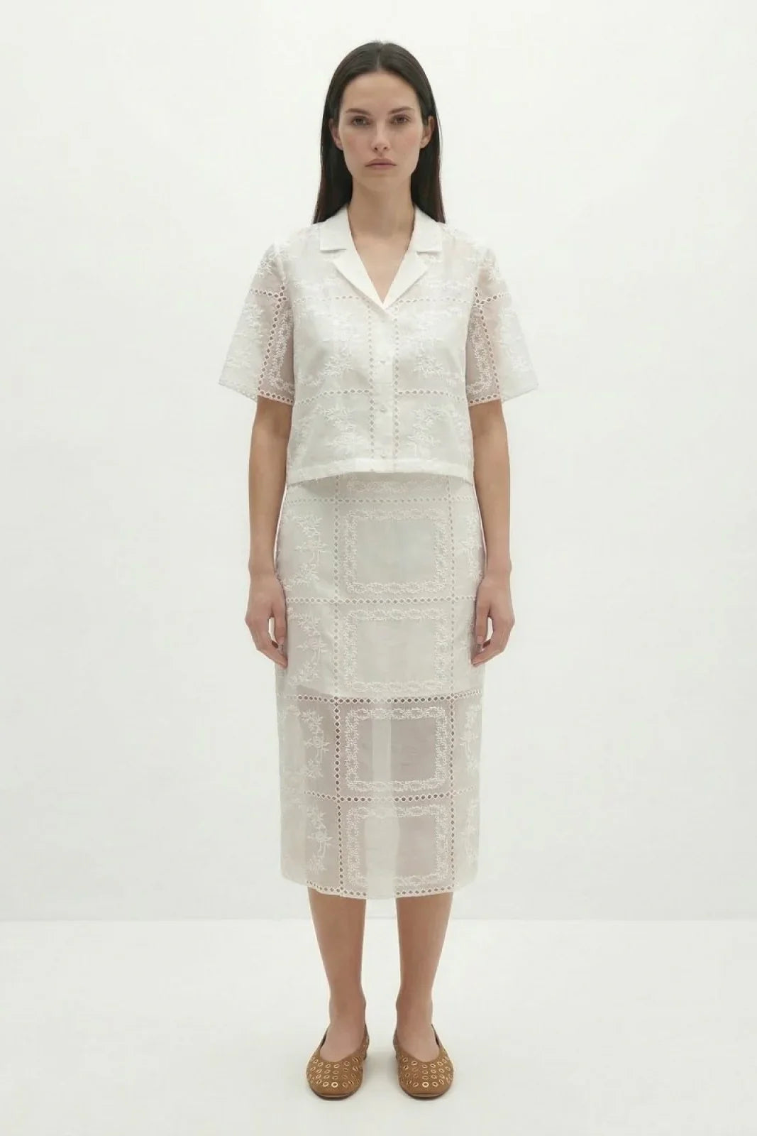 Gonne casual Donna Berenice - Jupe Midi - Bianco