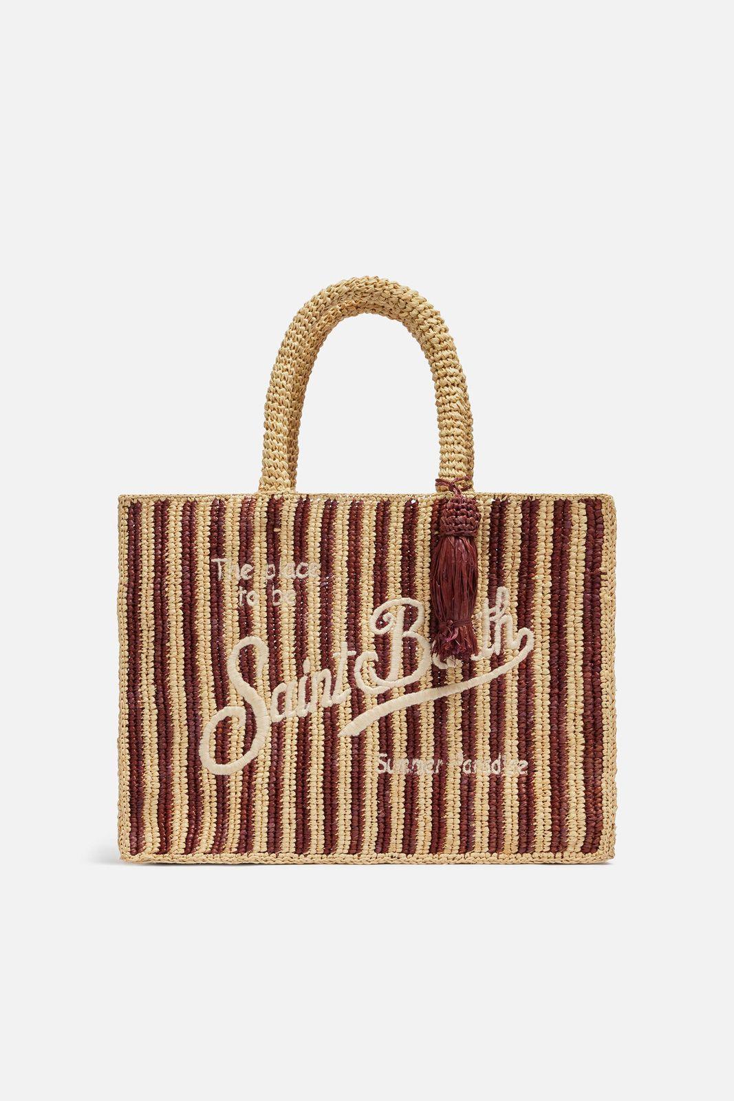 Borse a mano Donna Mc2 Saint Barth - Colette Raffia Stripes Mini V 18 - Multicolore