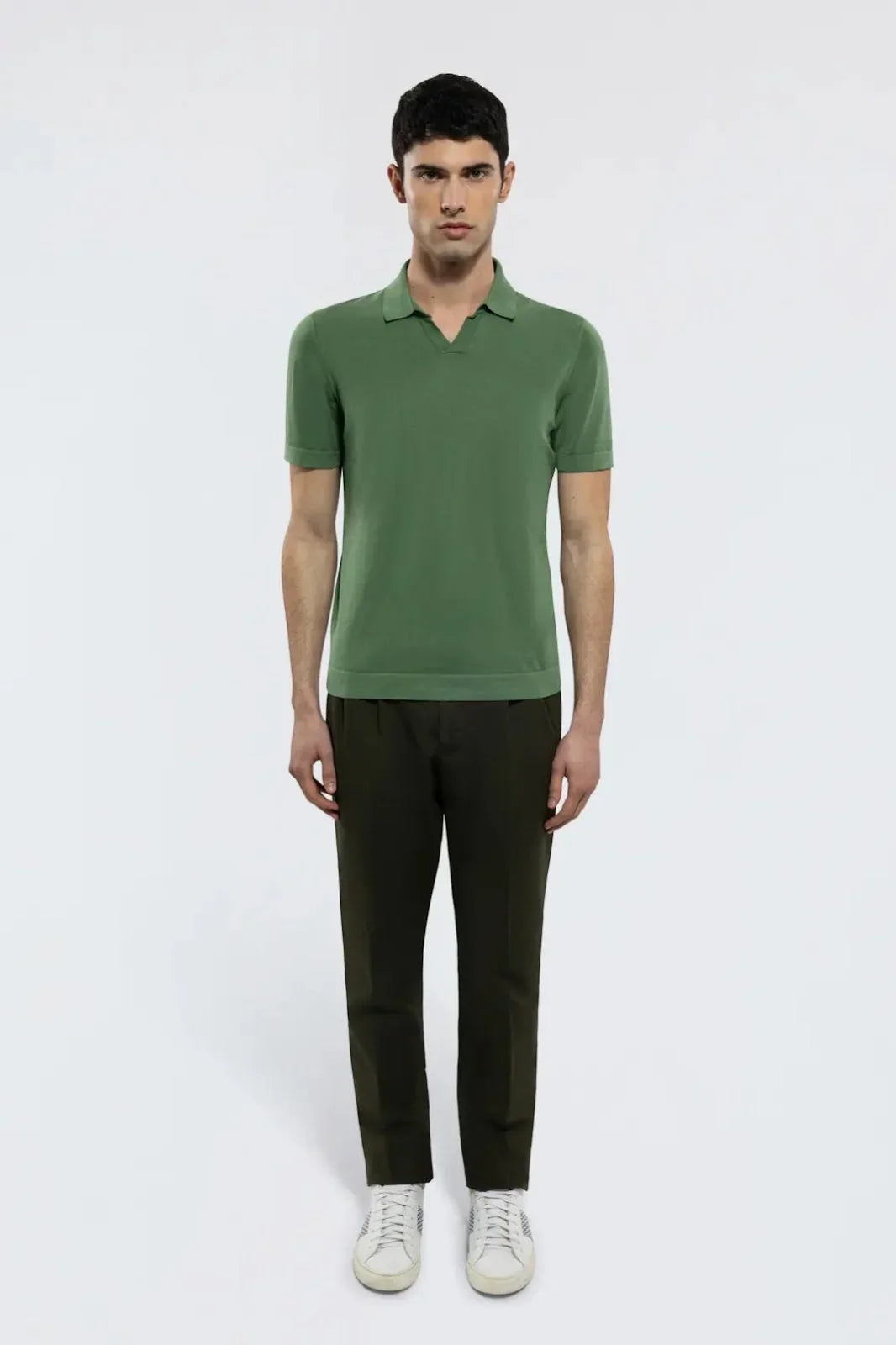 Polo Uomo Drumohr - Polo S/Bottoni - Verde