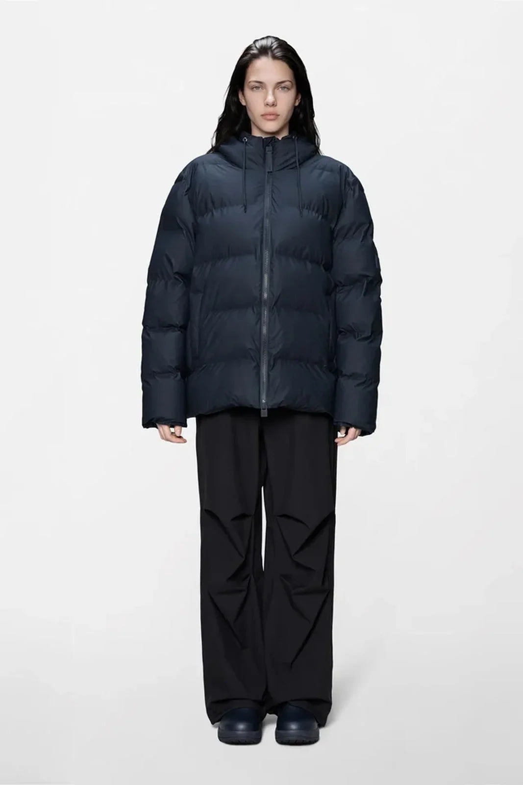 Piumino Rains Alta Puffer Donna – Blu
