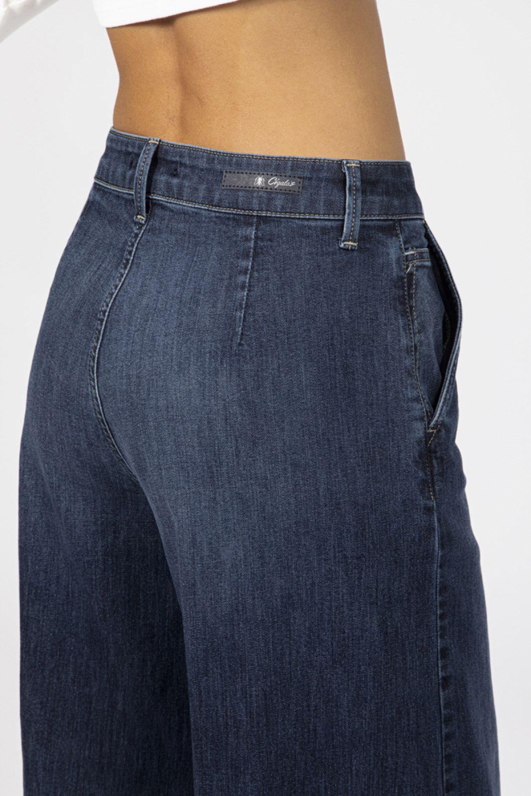 Jeans Donna Cigala's - Pantalone Palazzo Medium - Denim