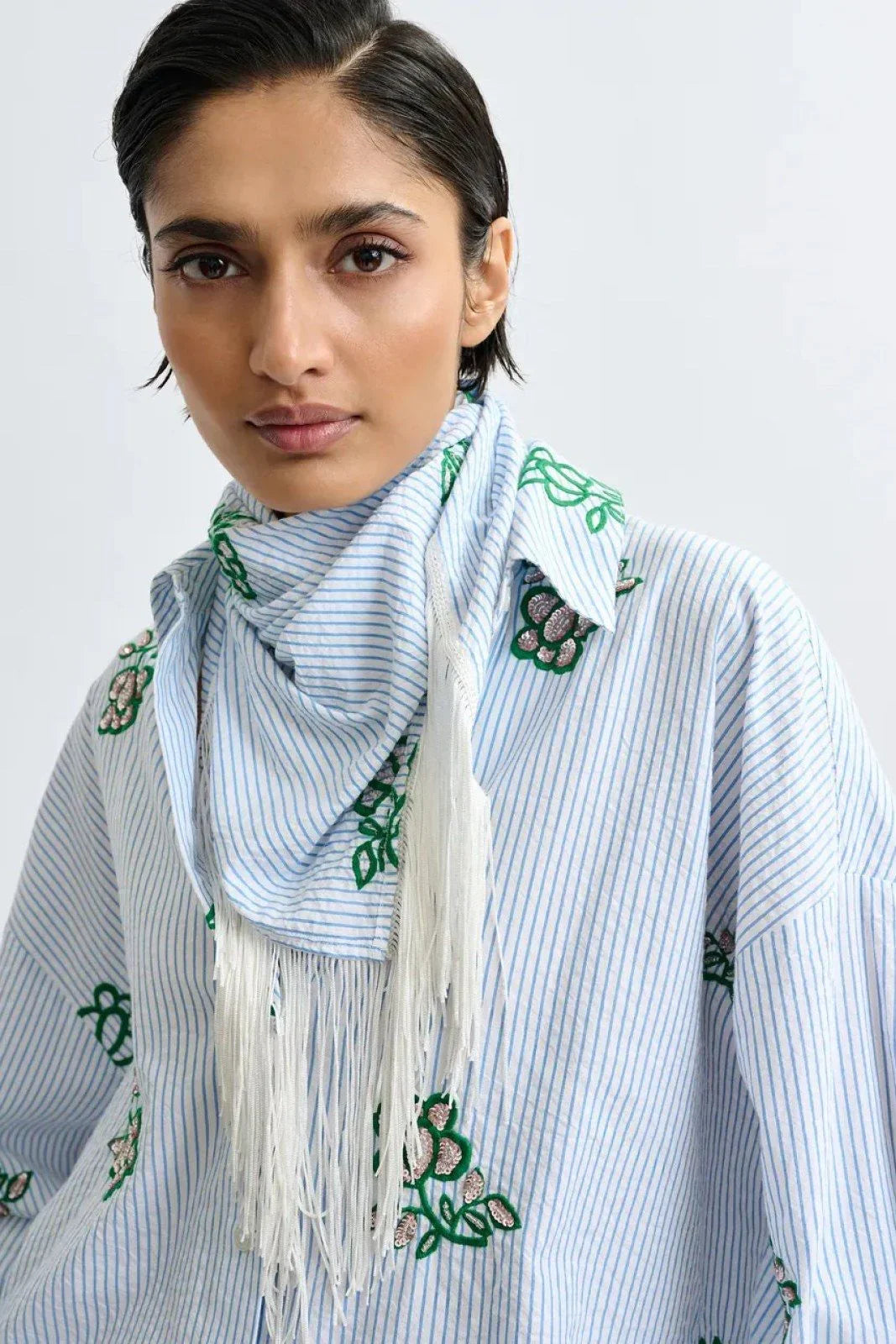 Sciarpe Donna Essentiel Antwerp - Embroidered Scarf - Multicolore
