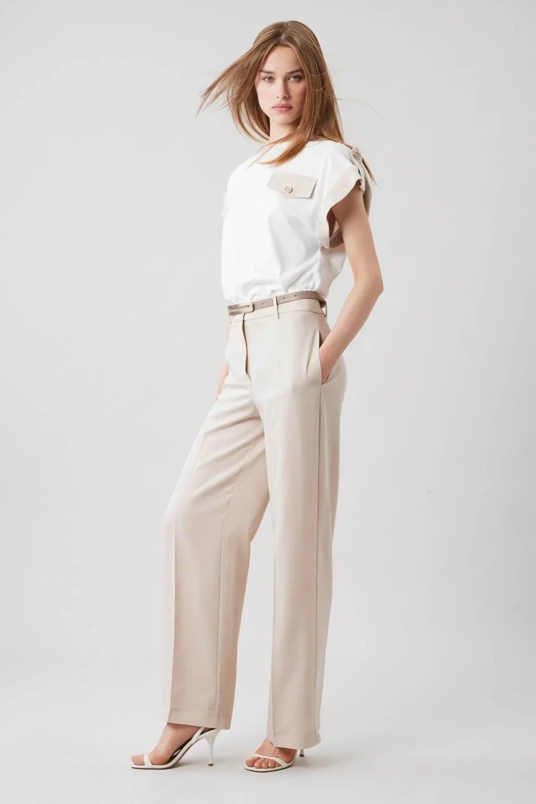 Pantaloni Donna Simona Corsellini - Pantalone - Beige