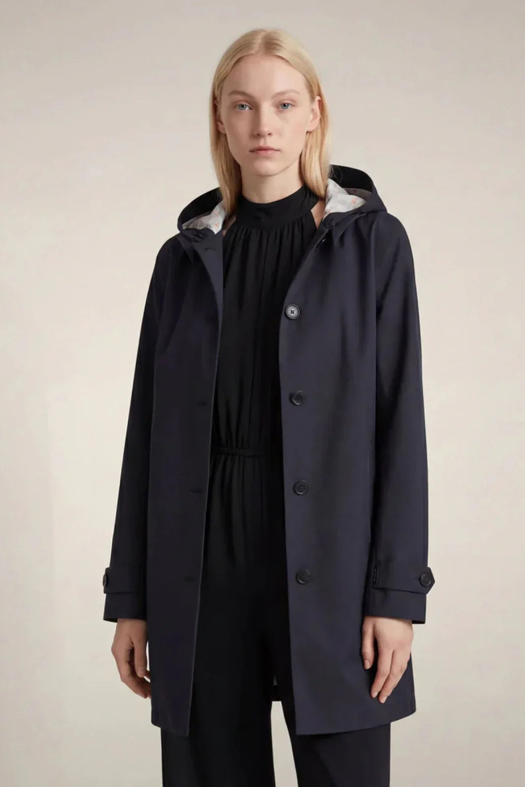 Save The Duck Women's Down Jackets - Hooded Coat - Blue
