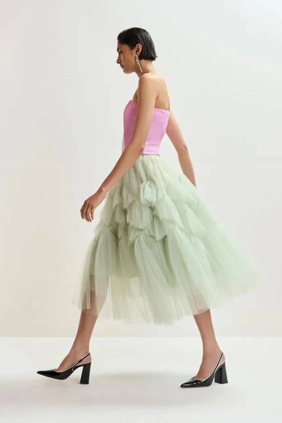 Essentiel Antwerp Women's Casual Skirts - Tulle Skirt - Mint