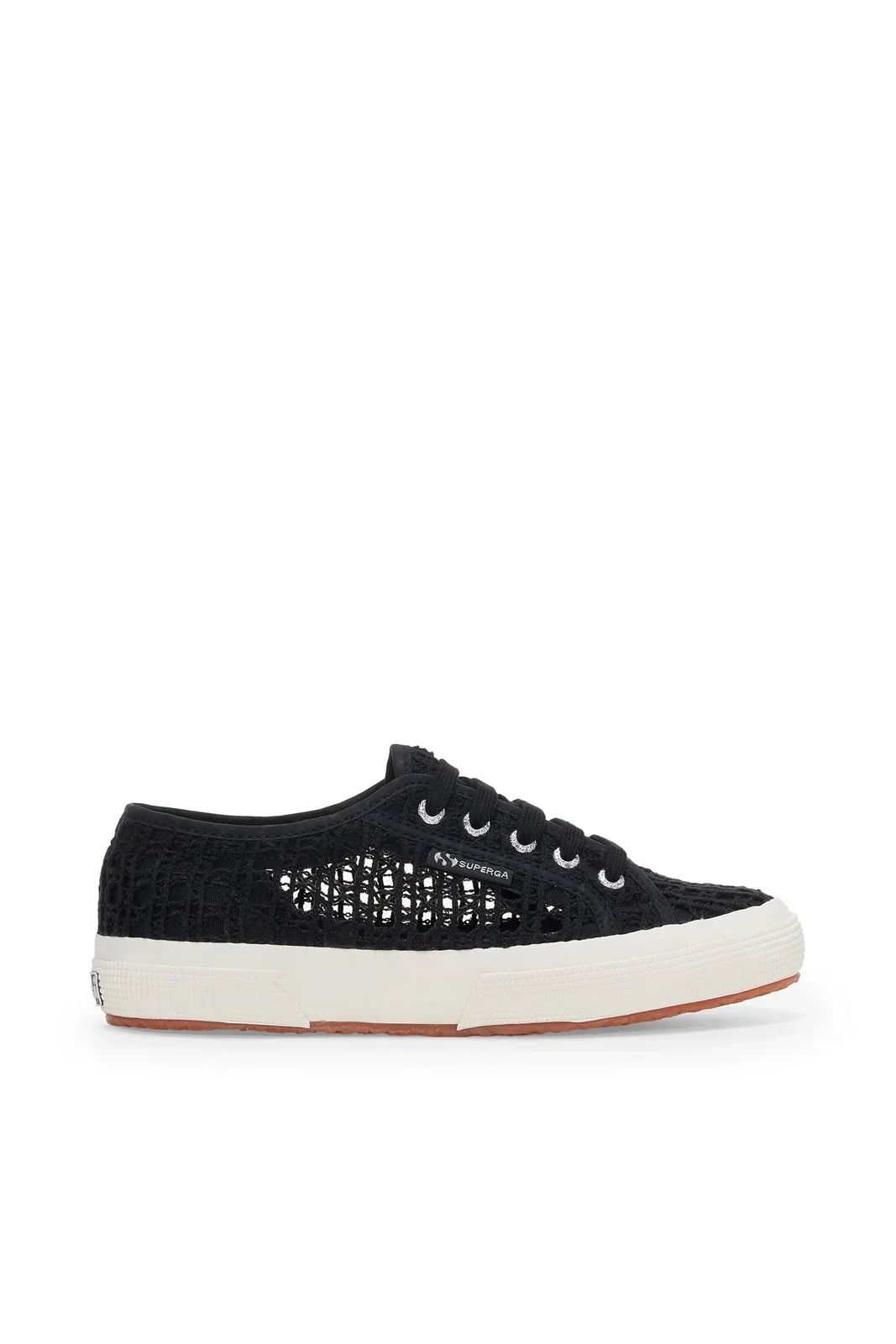 Sneaker Donna Superga - Crochet - Nero