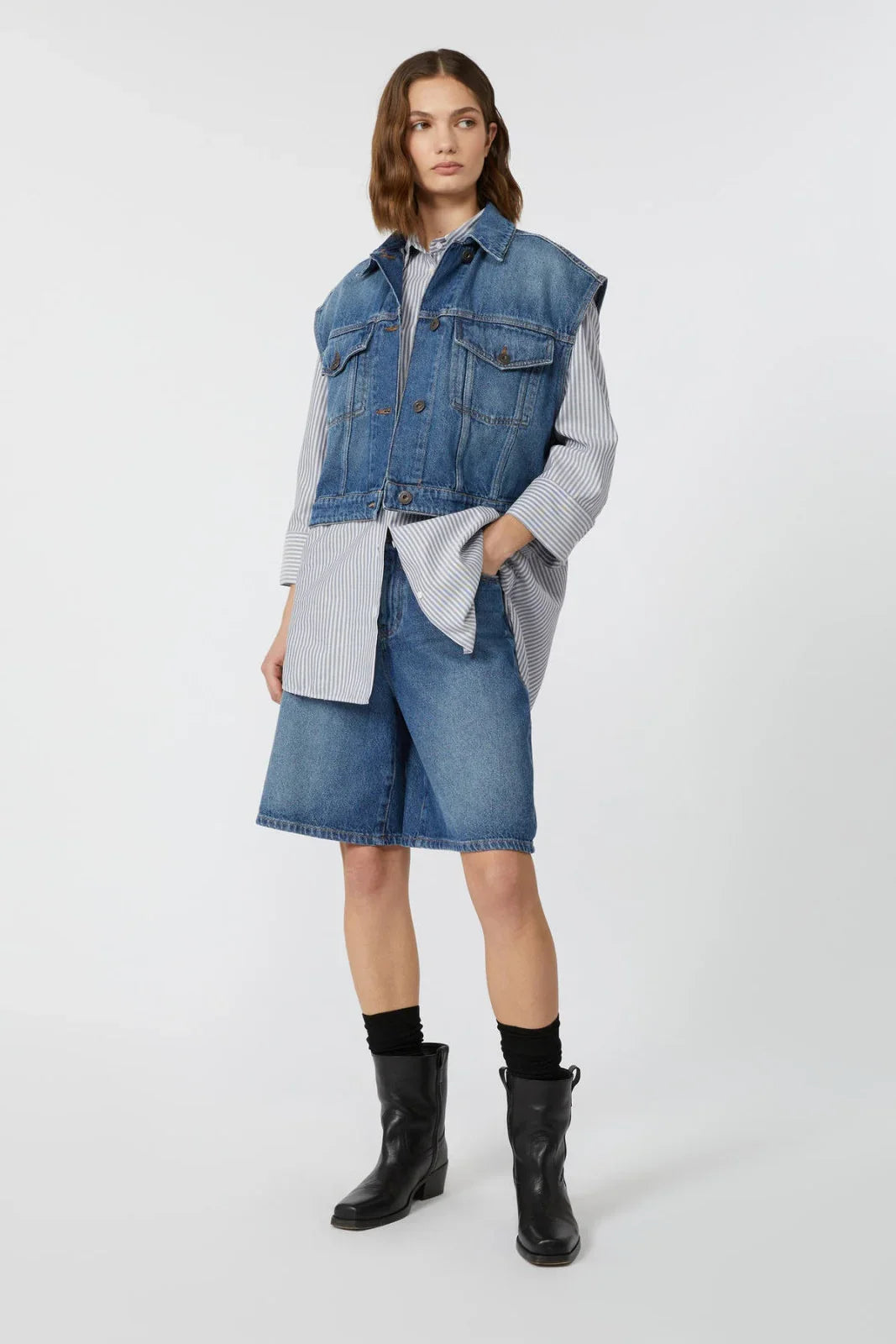 Weekend Women's Bermuda Shorts - Weasel - Denim