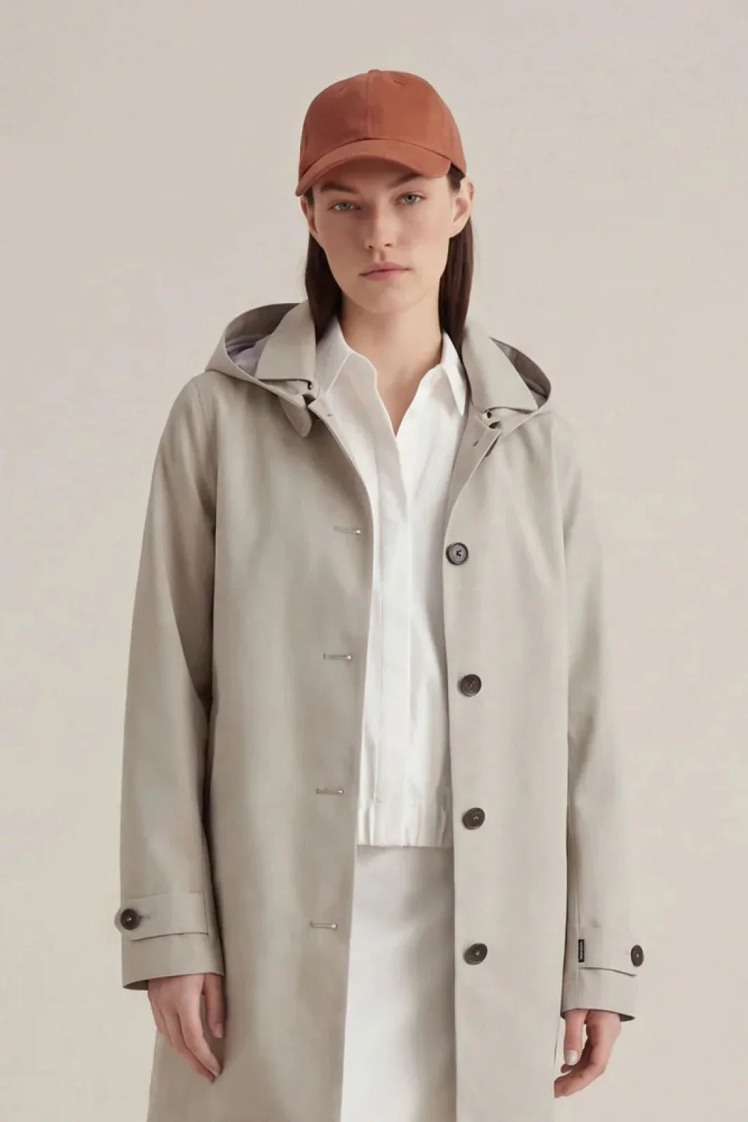 Piumini Donna Save The Duck - Cappotto Cappuccio - Beige