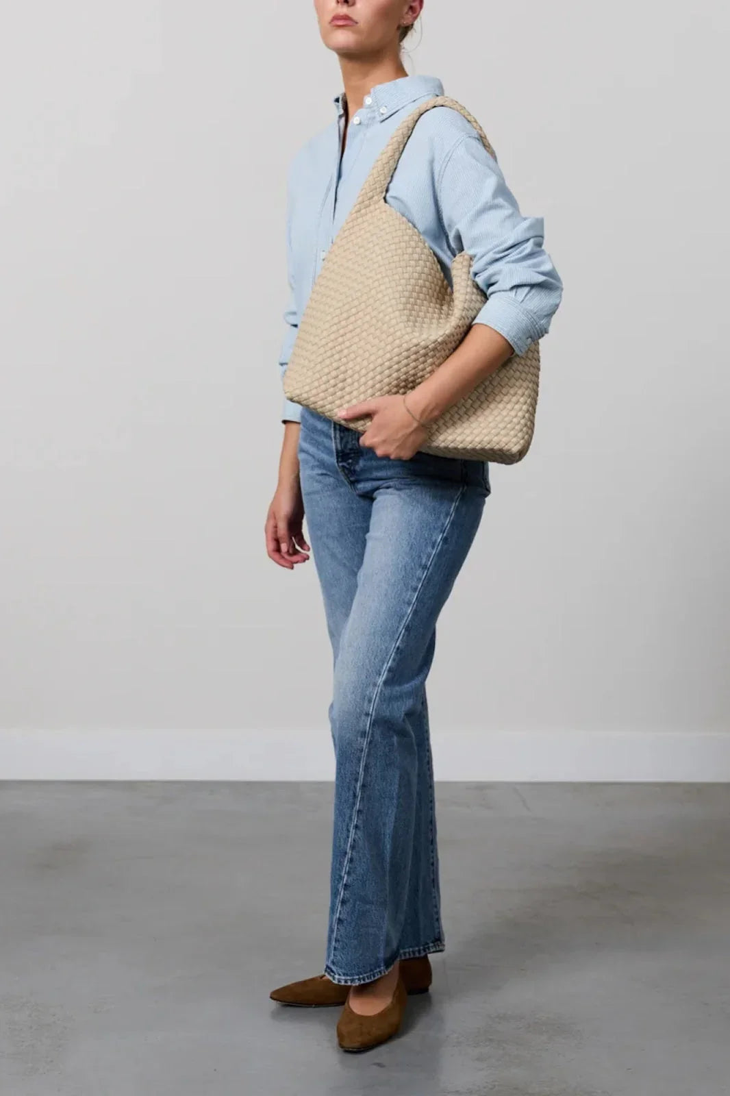 Borse a mano Donna Marrea - Borsa Large Buck - Panna